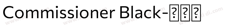 Commissioner Black字体转换